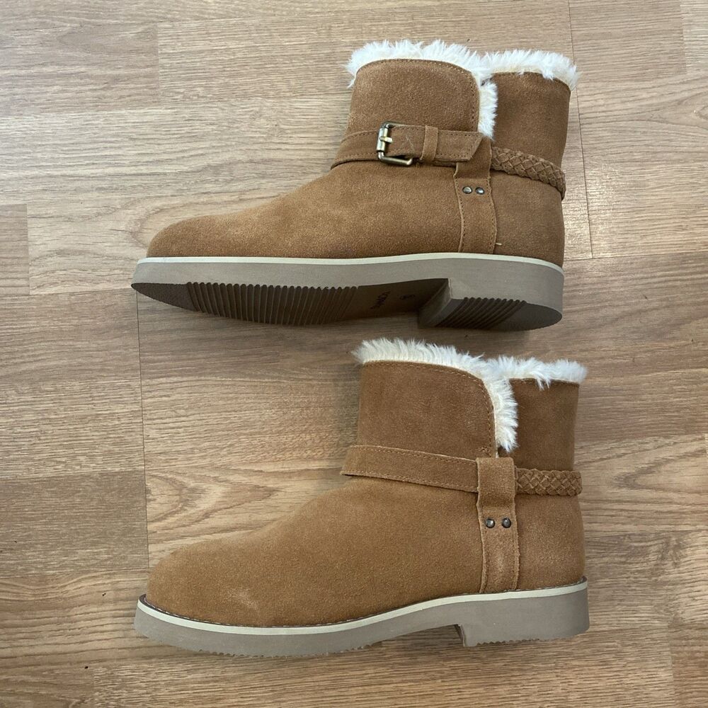 Style & Co Korri Pull-On Buckled Cold Weather Booties Chestnut Size 10M NIB - Picture 7 of 11